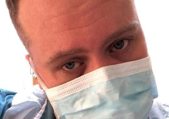 Adam Woodroffe, who works on the emergency floor at Worthing Hospital