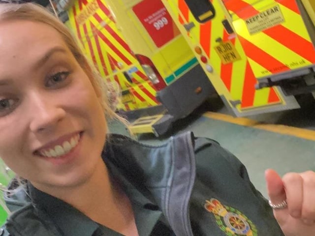 Daisy Heselden who works for the South East Coast Ambulance Service