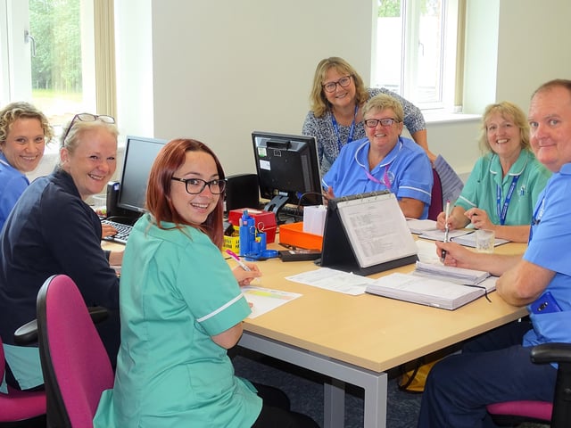 Staff at St Wilfrid's Hospice
