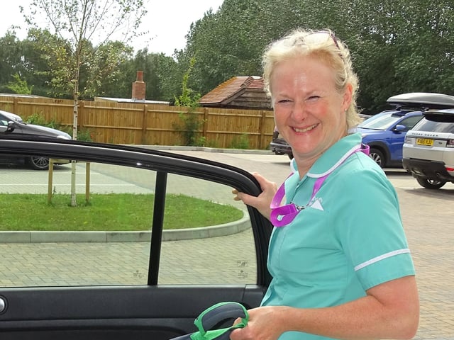 A staff member at St Wilfrid's Hospice