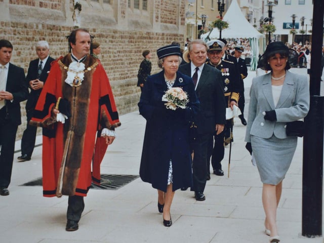 The Queen visits Hastings June 1997.