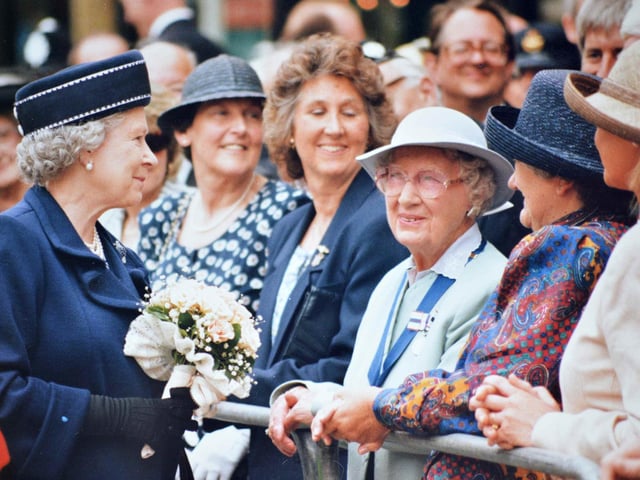 The Queen visits Hastings June 1997.