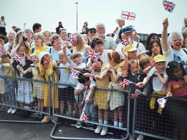 The Queen visits Hastings June 1997.