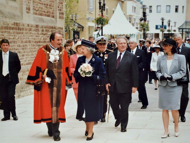 The Queen visits Hastings June 1997.