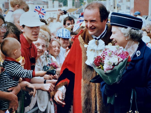The Queen visits Hastings June 1997.