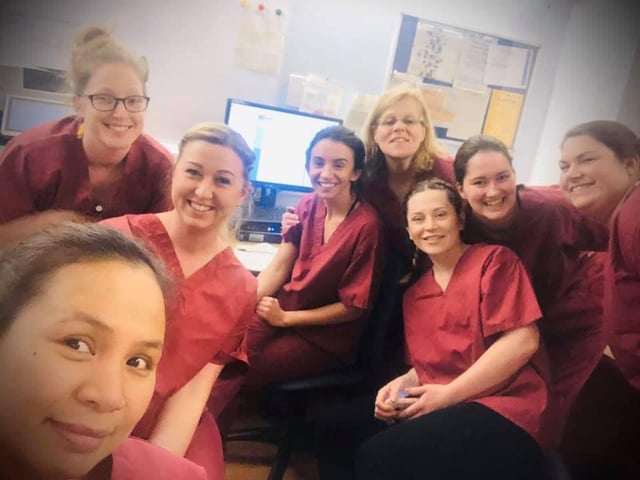 Baird Ward, Hastings Conquest Covid 19 ward. Pictured are: Cherie Pierce, Kerry Hodgins, Arlene Saljay, Jacqueline Bisson, Mollie Taylor, Elizabeth Bailey, Cody Walker, Marsha Mcgarry