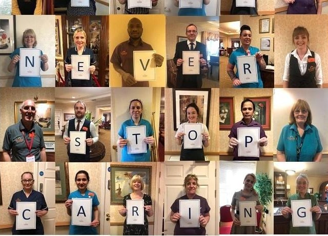Staff at Sunrise of Eastbourne care home