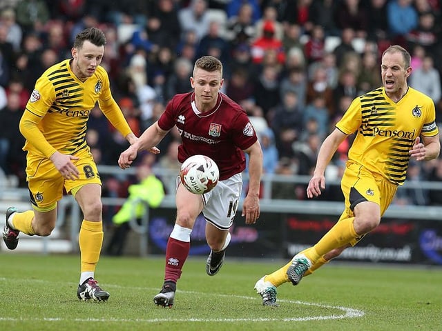 First start since January and made the most of it with a back post finish that doubled the lead just four minutes into the second-half. Although Cobblers couldn't hold on for victory, it was enough to get over the promotion line.