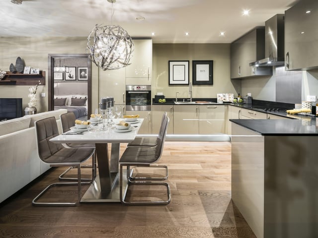 A show home at Fletton Quays
