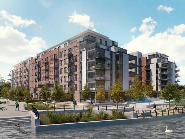 A CGI of Fletton Quays