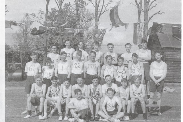 eastbourne looking back eastbourne technical school sports team picture late 1940s MAYOAK0003430633