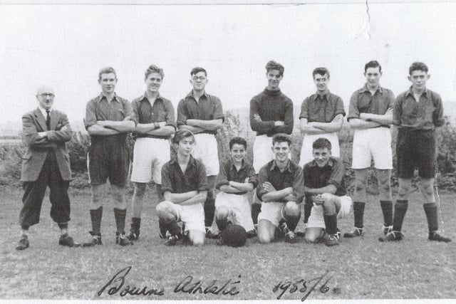 This photo is of Bourne Athletics which was taken in 1955/56