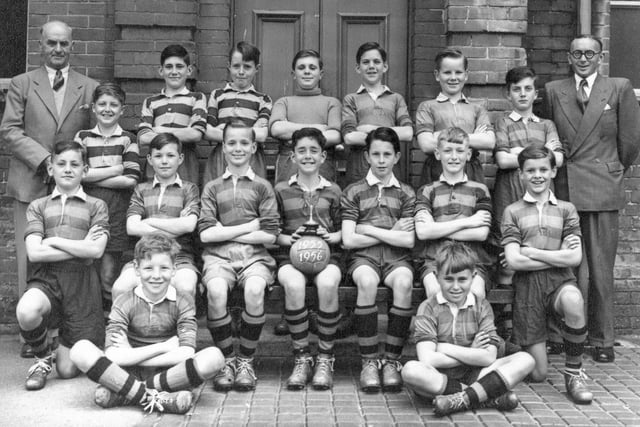 pic for looking back st mary's boy school football team may 1956  brought in by David Lowe