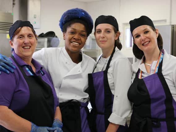 The catering staff at NHFT