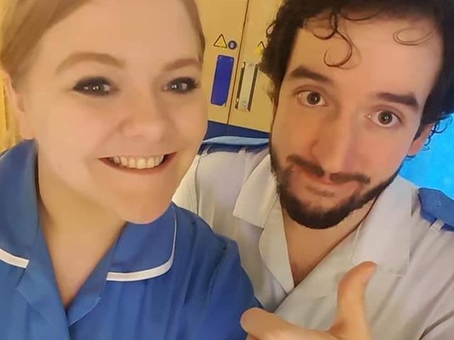 Danielle Cooper and Carlos Baneira Yez, ICU at Kettering General Hospital