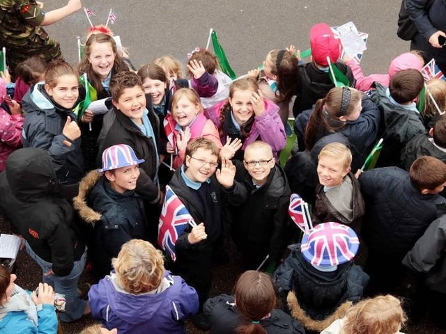 It was all smiles for this group of school friends