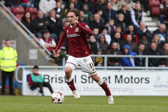 Half a season of his wizardry on the wing is more than enough to make the team. Fired the Cobblers to the title with some spectacular strikes, though has not been able to recapture that form since leaving the club.
