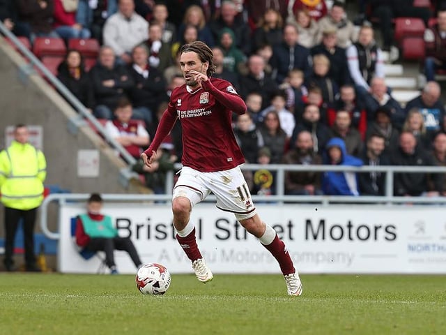 Half a season of his wizardry on the wing is more than enough to make the team. Fired the Cobblers to the title with some spectacular strikes, though has not been able to recapture that form since leaving the club.