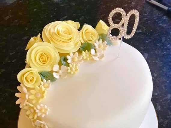 80th social distancing Victoria sponge cake for my Mums special day. We will be celebrating after lockdown so this was enjoyed by my parents in their garden on Good Friday.