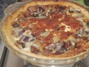 Cheese, Mushroom and Onion quiche