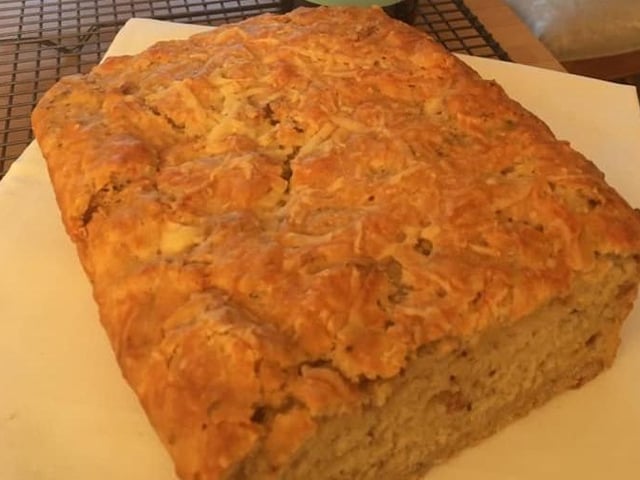 Yvonne Amura made cheese and onion beer bread with St Ives Light Ale, and is the East Sussex winner of the Great British Bake In 2020 SUS-200414-150818001