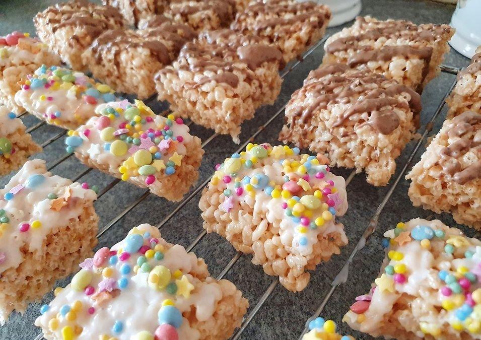 Teresa Williams made Easter rice crispy cakes SUS-200414-150205001