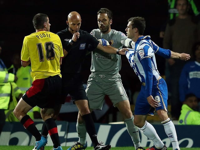 Never afraid to get involved. He was famously sent off after about nine minutes against Burnley in the 2011-12 season. Since transferred to Burnley and continues to bang in the goals...and bang into defenders.