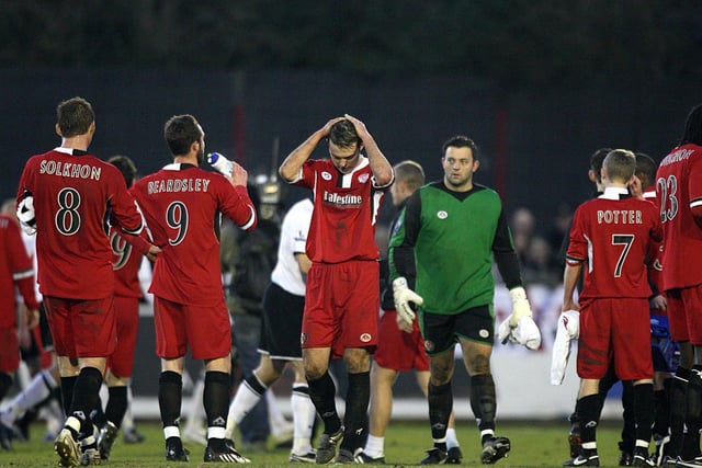 The Poppies players were left devastated after the final whistle
