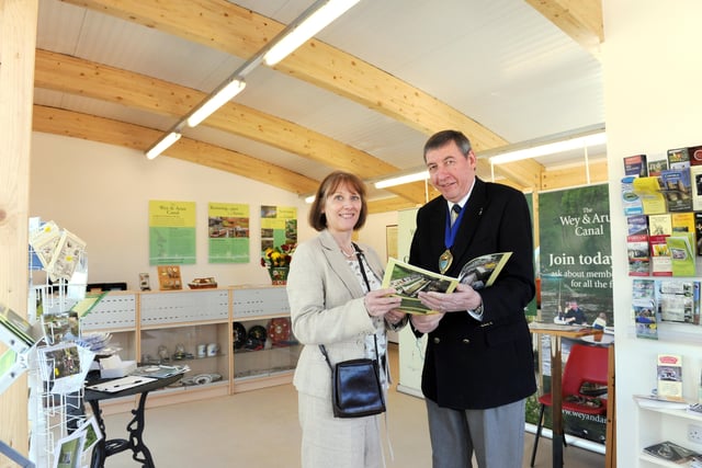Chairman Sally Schupke and Mike Coleman in the new Cana Centre on the opening day in April 2012. Picture: Kate Shemilt C120467-1