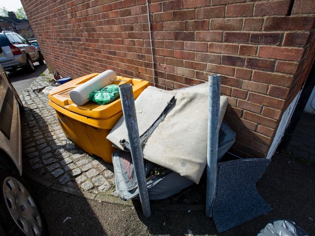 Unwanted carpet and more in Mill Road, Semilong. Photo: Leila Coker