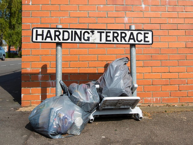 More rubbish in Harding Terrace, Semilong. Photo: Leila Coker