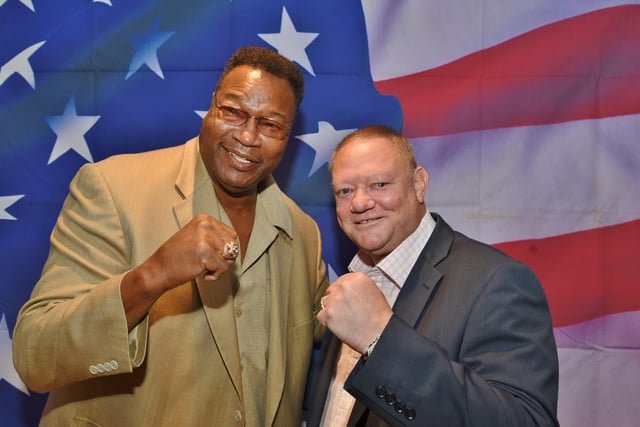 Former World Heavyweight Boxing champion Larry Holmes was a guest at one of former (and local) world champion trainer Kevin Sanders' celebrity dinners.