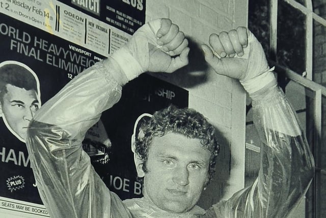 I took this picture of Joe Bugner before he left for the States to fight Muhammad Ali for the second time. The picture was taken at Bugner's trainer Andy Smith's gym in St Ives.