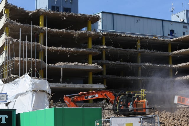 Demolition works at Northminster in the past week