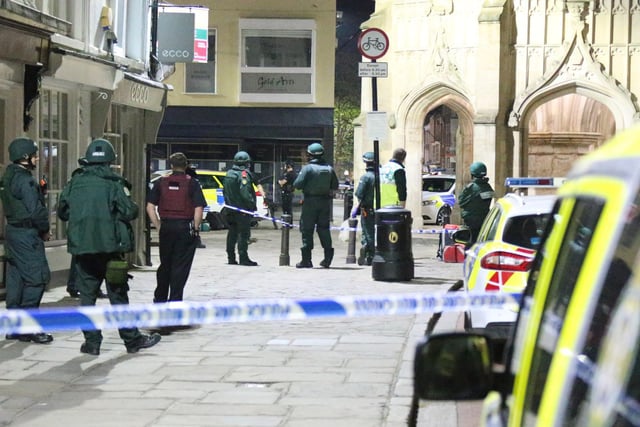 Chichester city centre in lockdown