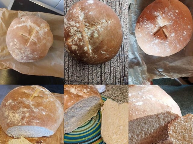 Jade Marie Chilvers - Family bake off, same recipe, same ingredients, at the same time over video chat, judged by look of whole loaf and the inside... 3rd was the winner!