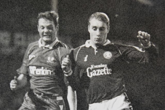HAMISH CURTIS. Apps 1. The local lad (left) only played for Posh once, but it was a Rumbelows Cup quarter-final replay at Middlesbrough when he was tasked to mark flying England winger Stuart Ripley. Ripley scored in a 1-0 Boro win, but Curtis did well. He was released at the end of the season and played locally for the rest of his career. Now assistant manager at Peterborough Premier Division side Peterborough North End Sports.