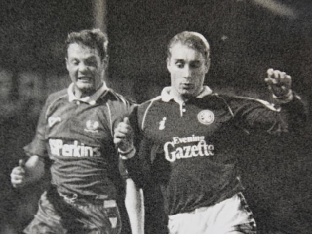 HAMISH CURTIS. Apps 1. The local lad (left) only played for Posh once, but it was a Rumbelows Cup quarter-final replay at Middlesbrough when he was tasked to mark flying England winger Stuart Ripley. Ripley scored in a 1-0 Boro win, but Curtis did well. He was released at the end of the season and played locally for the rest of his career. Now assistant manager at Peterborough Premier Division side Peterborough North End Sports.