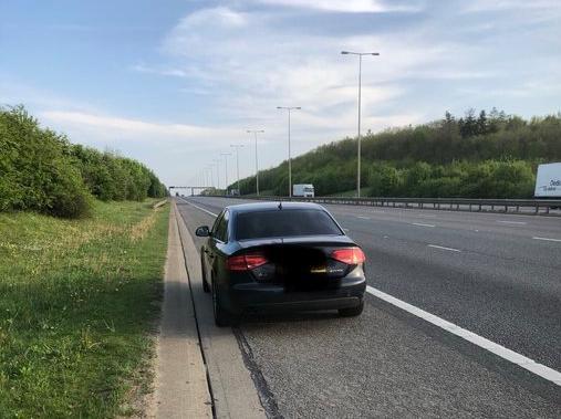 A motorist was allegedly clocked doing 140mph on the A1M near Alconbury