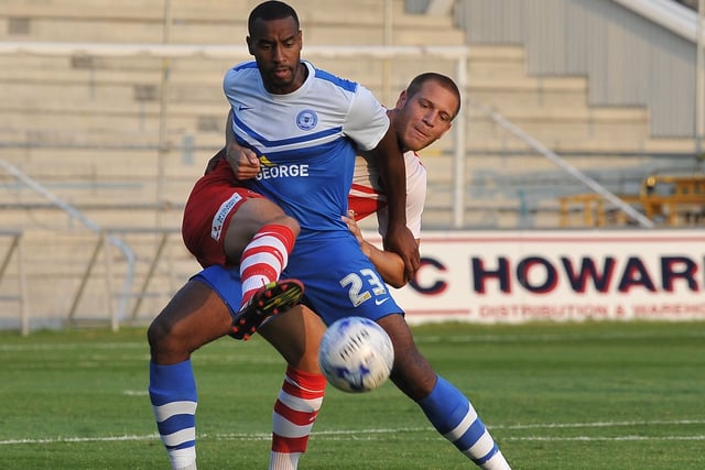 TYRONE BARNETT. Posh caused quite a stir when making this powerfully built centre-forward the first million pound signing in the club’s history in 2012. The fee to a Crawley side then managed by Steve Evans was a whopping £1.1 million and the story says Posh boss Darren Ferguson watched Barnett for a half of football and decided he’d seen enough to believe the striker could wreak havoc in the Championship. Barnett scored a late equaliser on his debut at Doncaster and did okay in the early days, but it wasn’t long before he turned from a beast to  a baby. He looked so lethargic, lackadaisical and apathetic the fans turned on him and a departure became inevitable. Each of his goals cost of almost £92k! After loan spells at Ipswich Bristol City and Oxford he left on a free to Shrewsbury. He’s now with National League side Eastleigh.