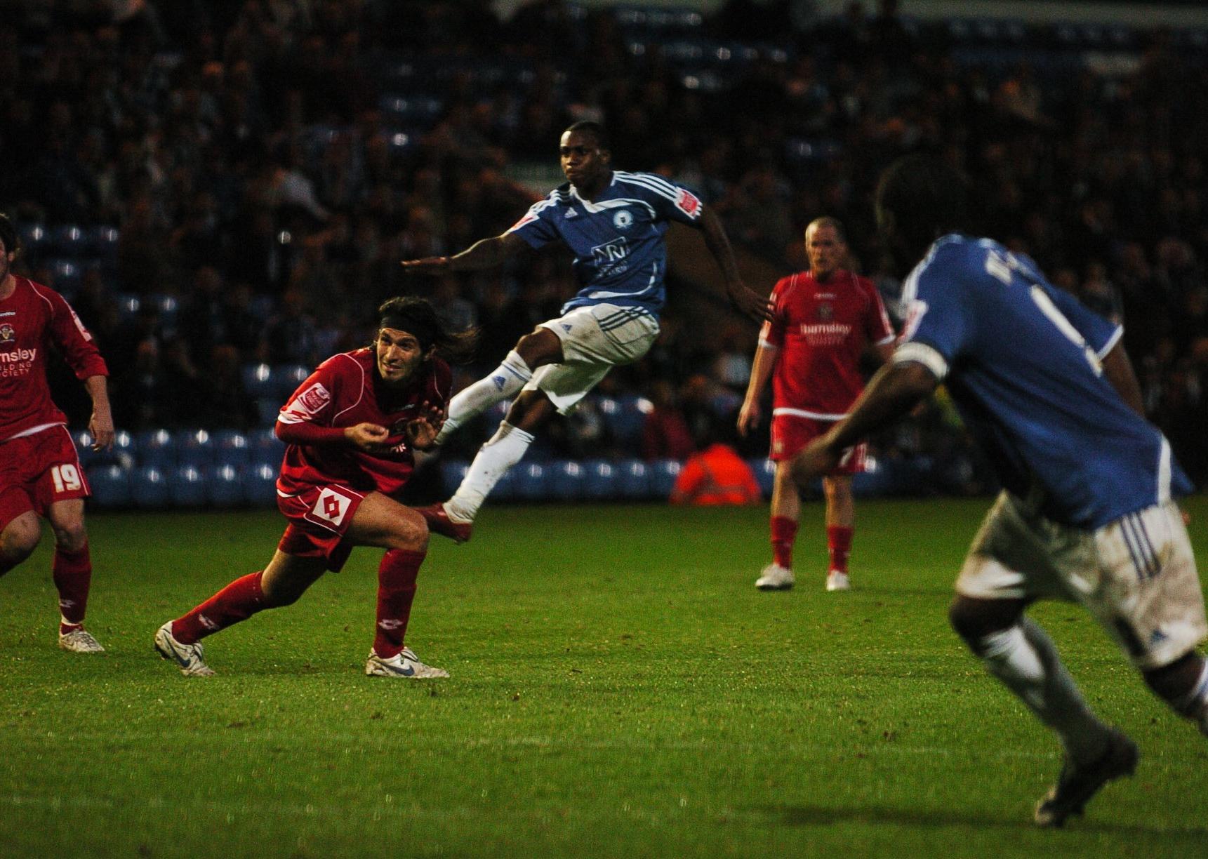 A Posh flop in action.