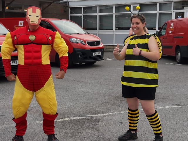 Posties donned fancy dress in memory of their colleague