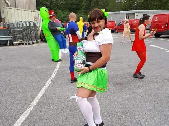 Posties donned fancy dress in memory of their colleague