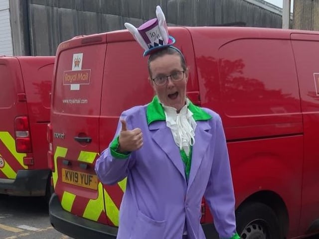Posties donned fancy dress in memory of their colleague