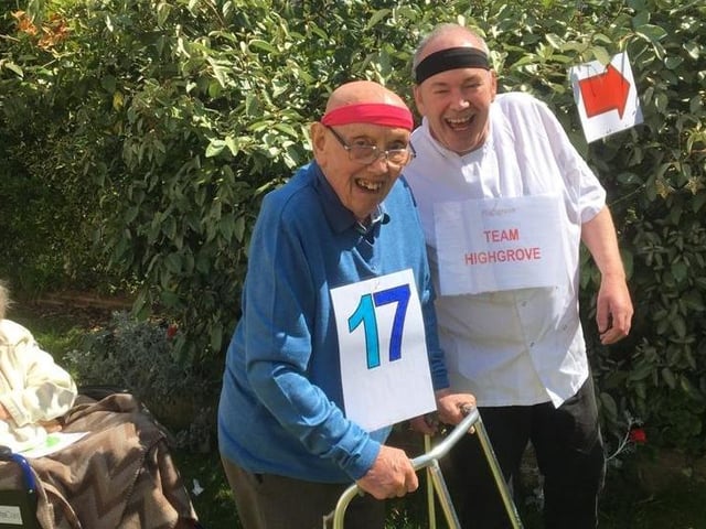 Staff and residents at Highgrove House in Worthing had a great time doing their 2.6 challenge