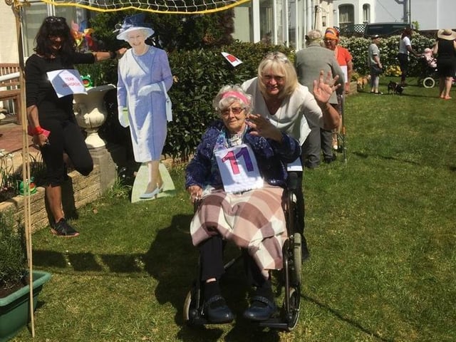Staff and residents at Highgrove House in Worthing had a great time doing their 2.6 challenge