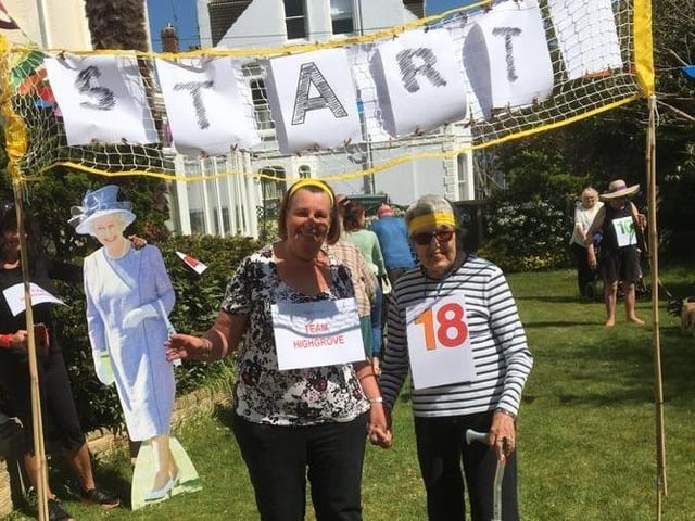 Staff and residents at Highgrove House in Worthing had a great time doing their 2.6 challenge