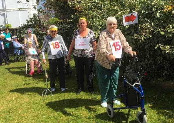 Staff and residents at Highgrove House in Worthing had a great time doing their 2.6 challenge