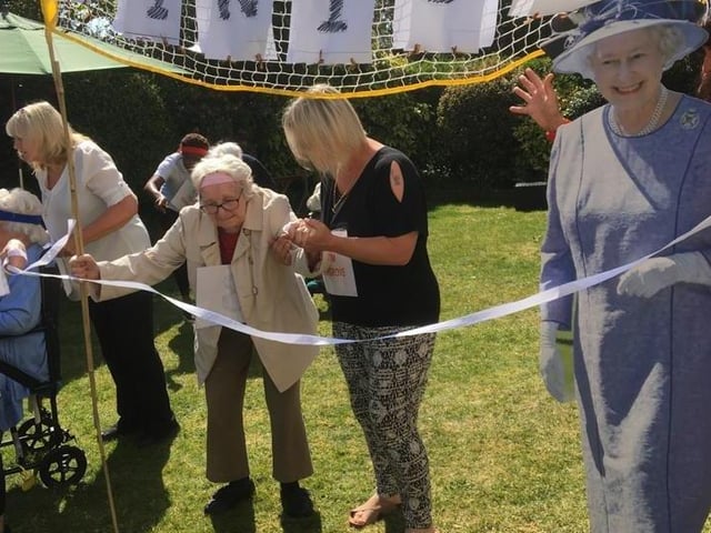 Staff and residents at Highgrove House in Worthing had a great time doing their 2.6 challenge