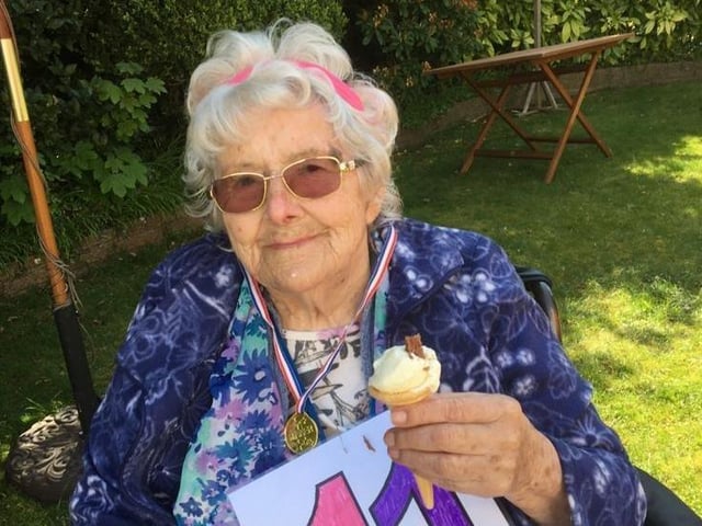 Staff and residents at Highgrove House in Worthing had a great time doing their 2.6 challenge